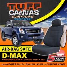 Tuff Canvas Isuzu D-MAX DMAX Custom made Seat Covers Front and Rear 